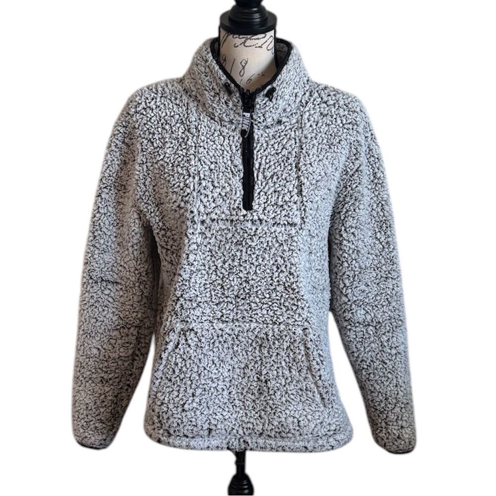 Victoria’s Secret Pink Plush Cozy Pullover Sherpa
